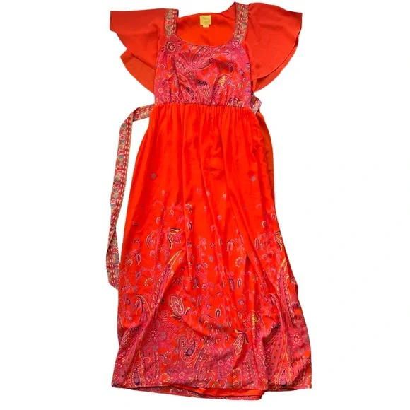 Anthropologie Maeve Orange Paisley
Maxi Dress - Picture 2 of 9